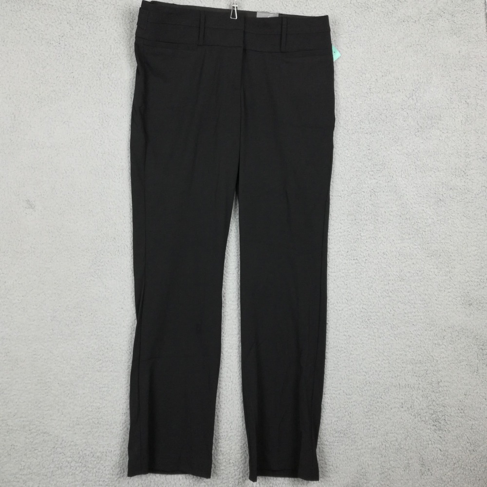 Maurices Womens Pants Smart Boot Cut Trouser Black Mid Rise 11 12 New